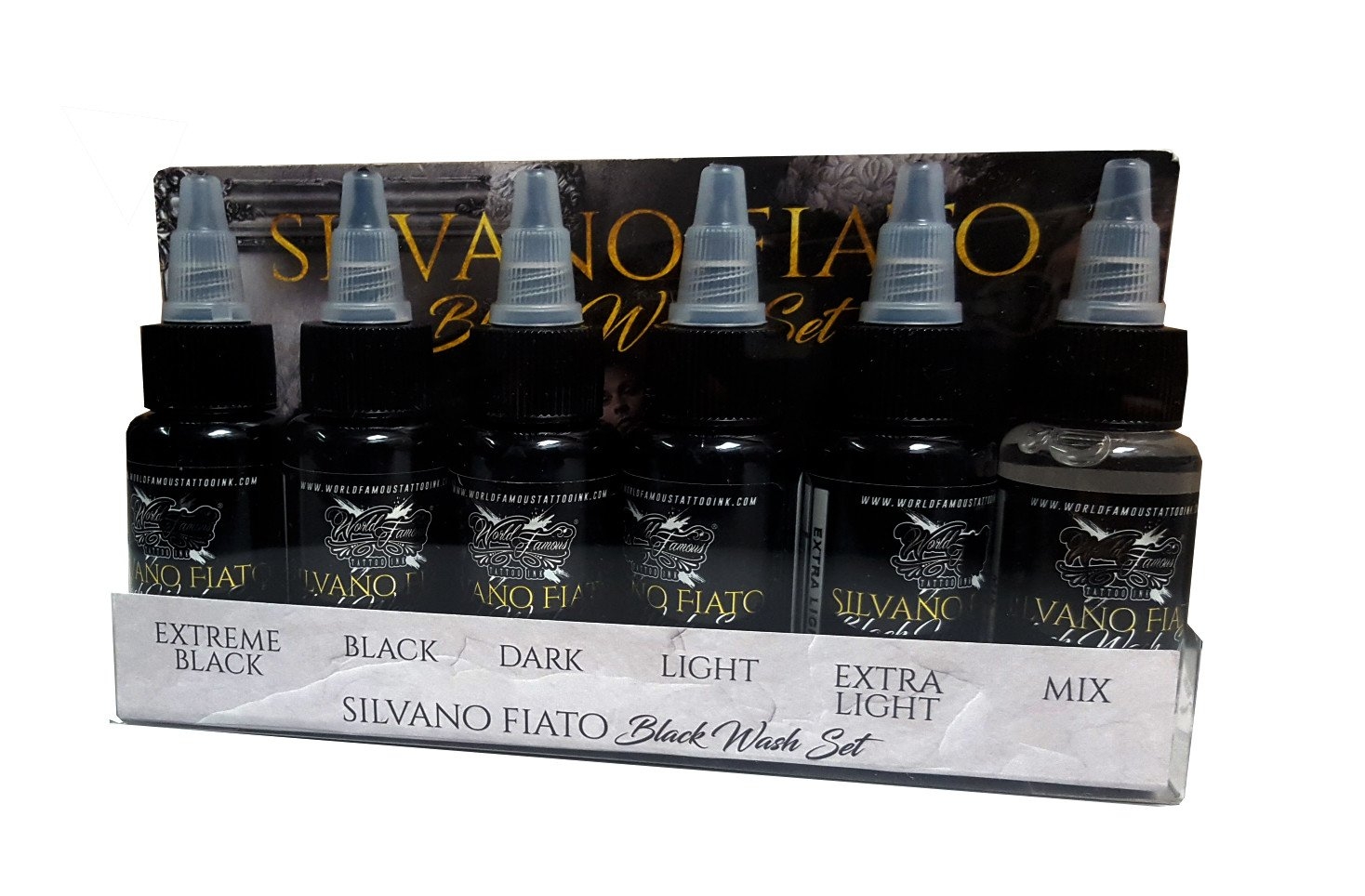 Silvano Fiato Blackwash Set  World Famous Tattoo Ink – Darklab Tattoo  Supplies